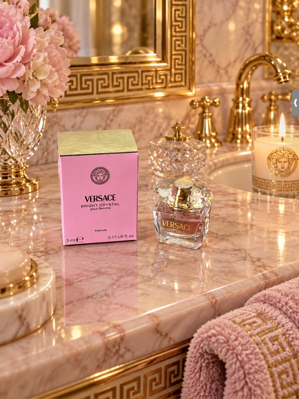 Versace Bright Crystal Parfum,NIB